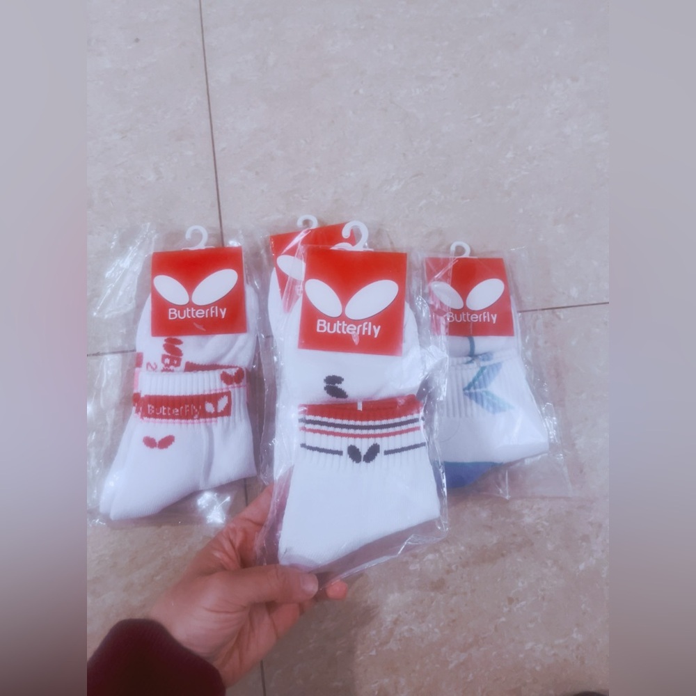 Butterfly TBK Socks women Sports Cushioning Tech Socks Casual‎ 4 pairs